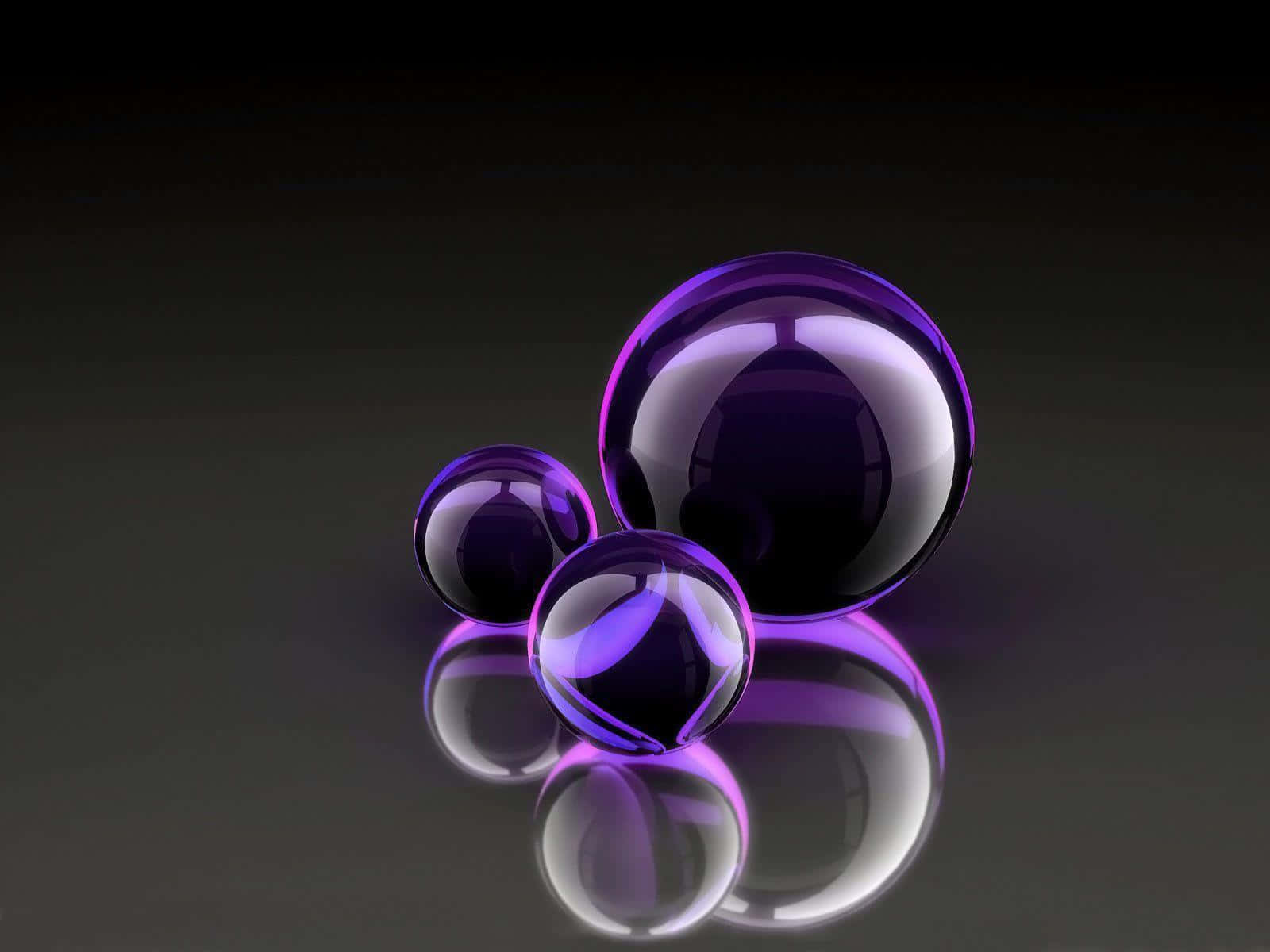 Purple Cool Bubble Wallpaper