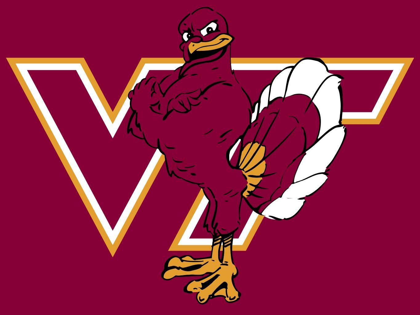 Purple Hokie Bird Virginia Tech Wallpaper