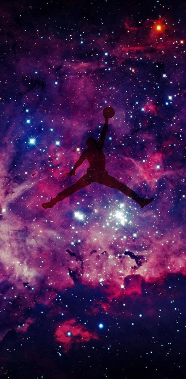 Purple Jordan Darkness Jump Wallpaper