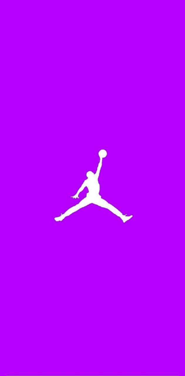 Purple Jordan Minimalist Wallpaper