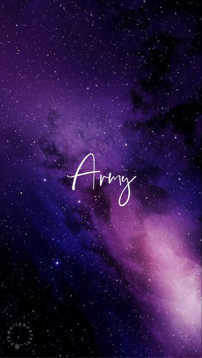 Purple Milky Way Bts Army Girl Wallpaper
