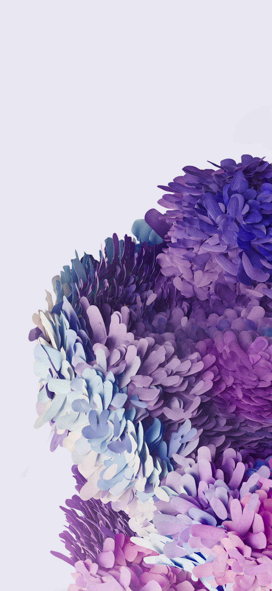Purple Paper Flowers Samsung Wallpaper