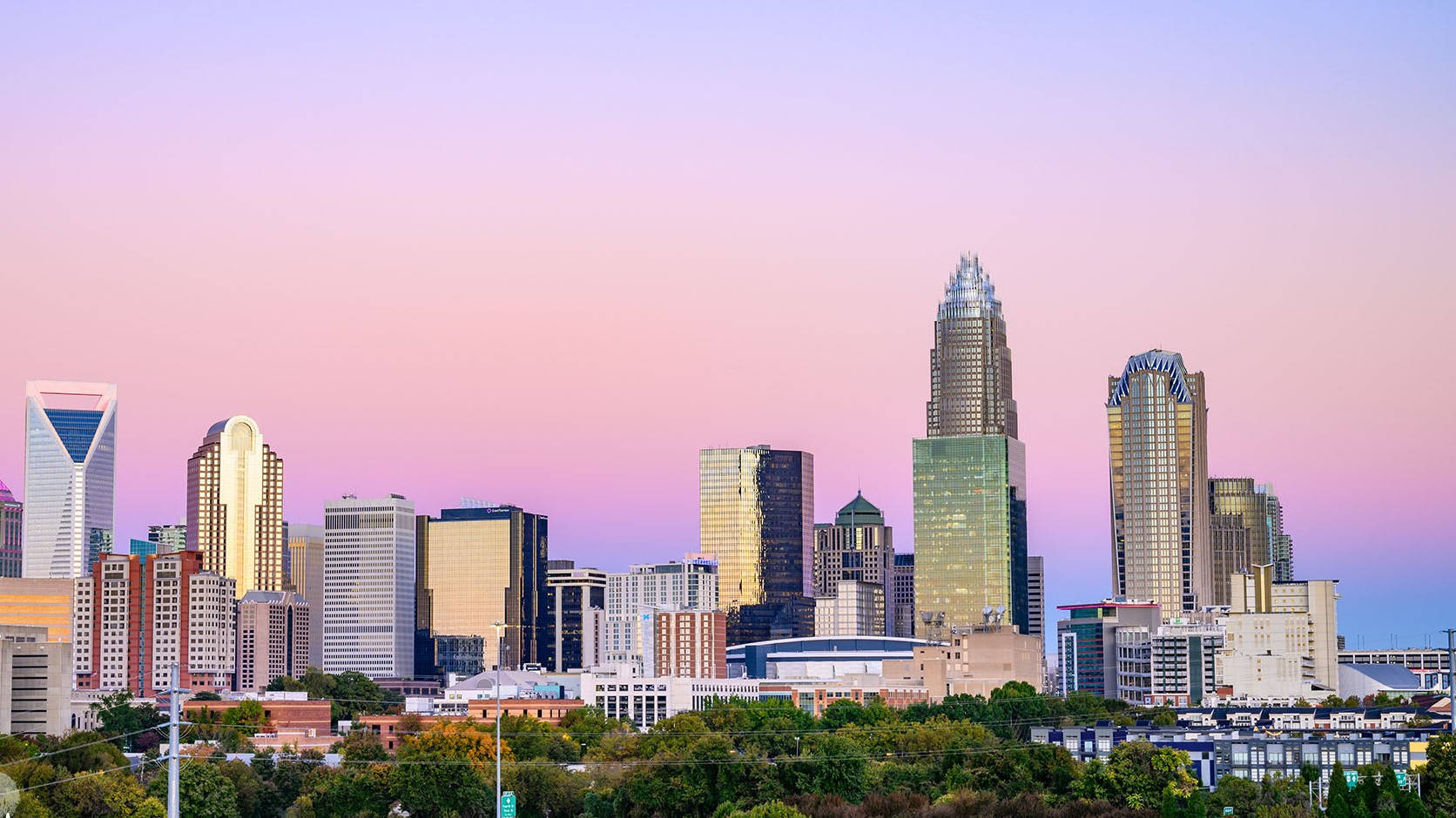 Purple Sky And Durham's Cityscape Wallpaper