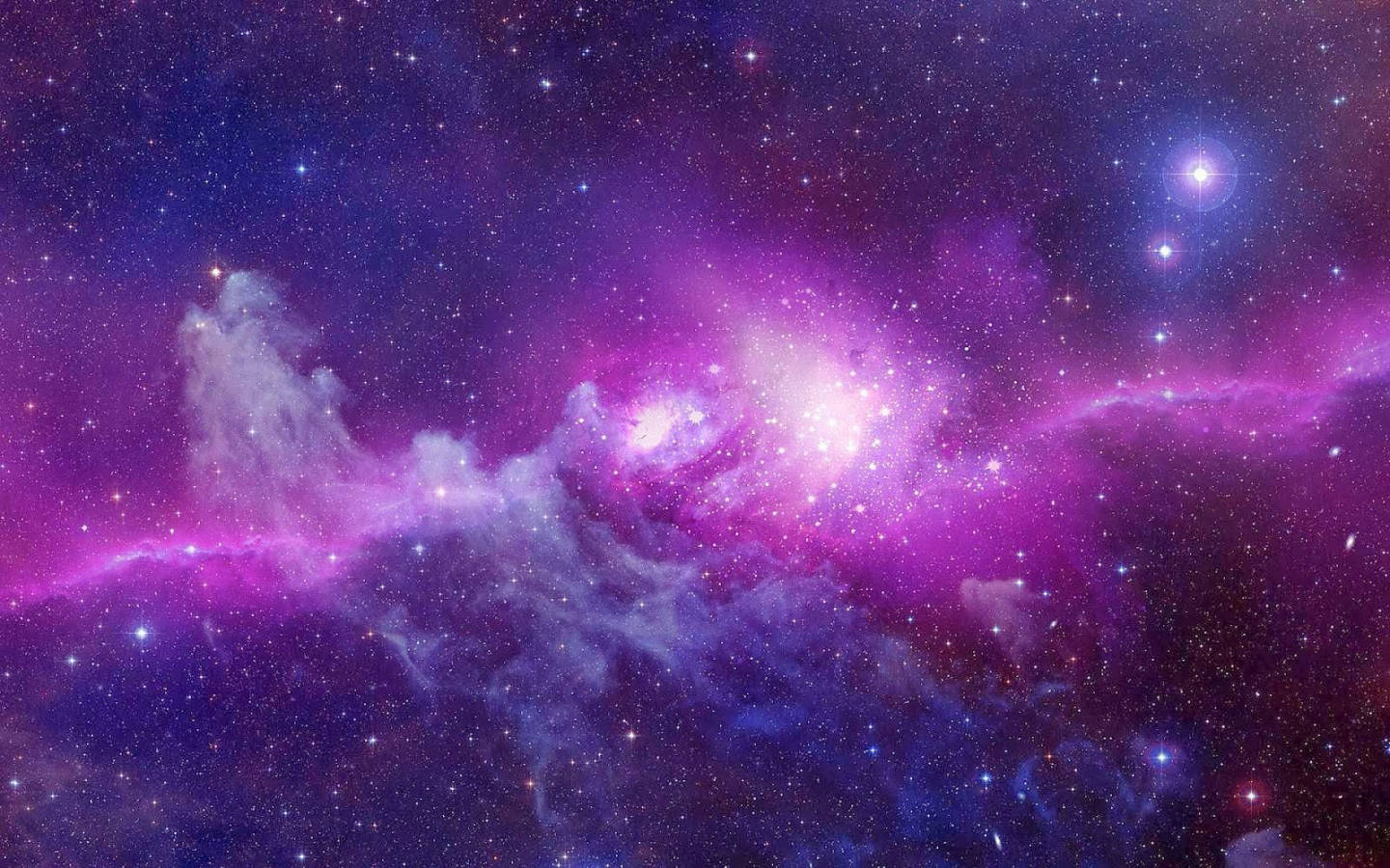 Purple Violet Aesthetic Galaxy Wallpaper