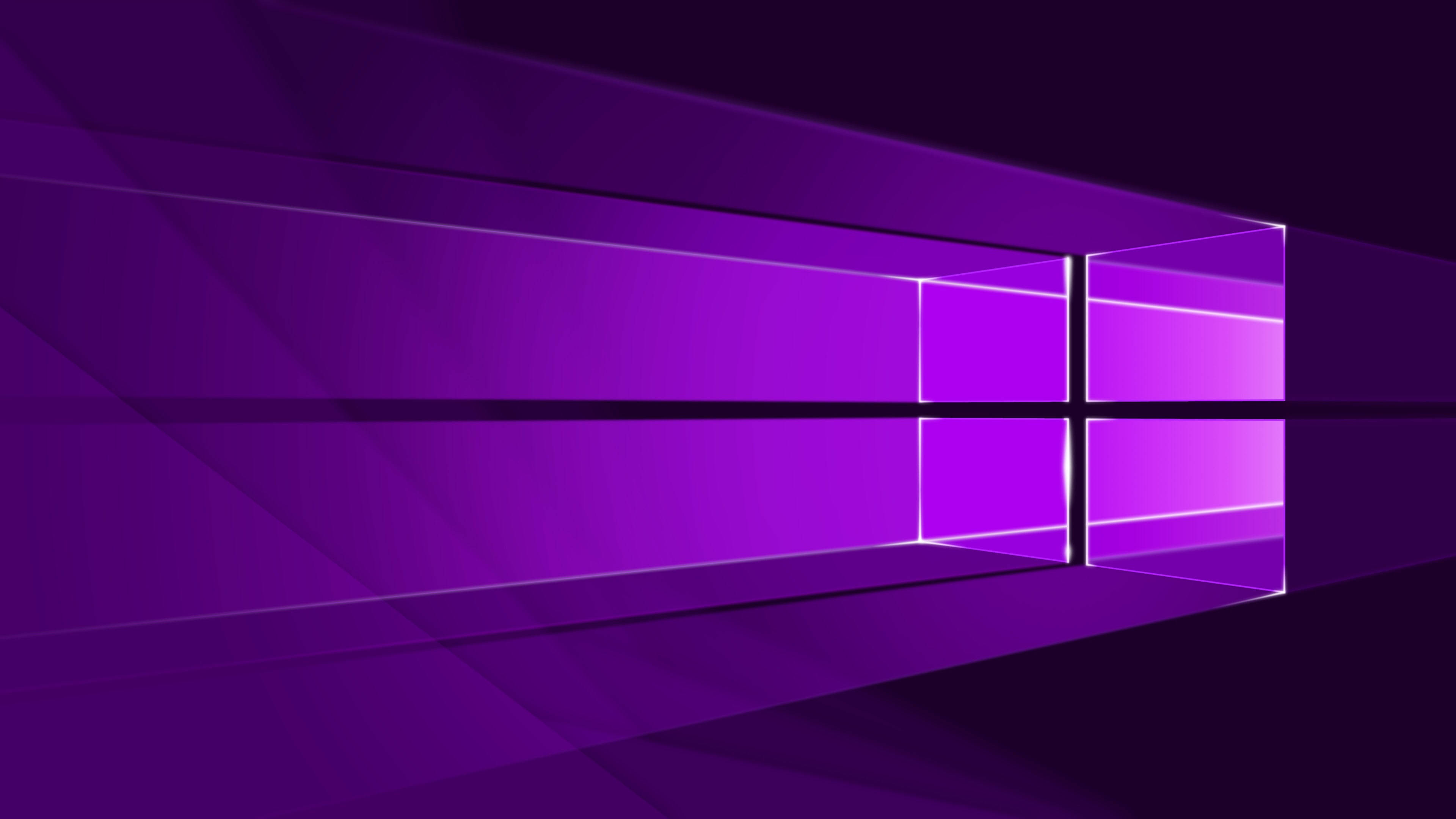 Purple Windows Logo Professional Desktop Wallpaper