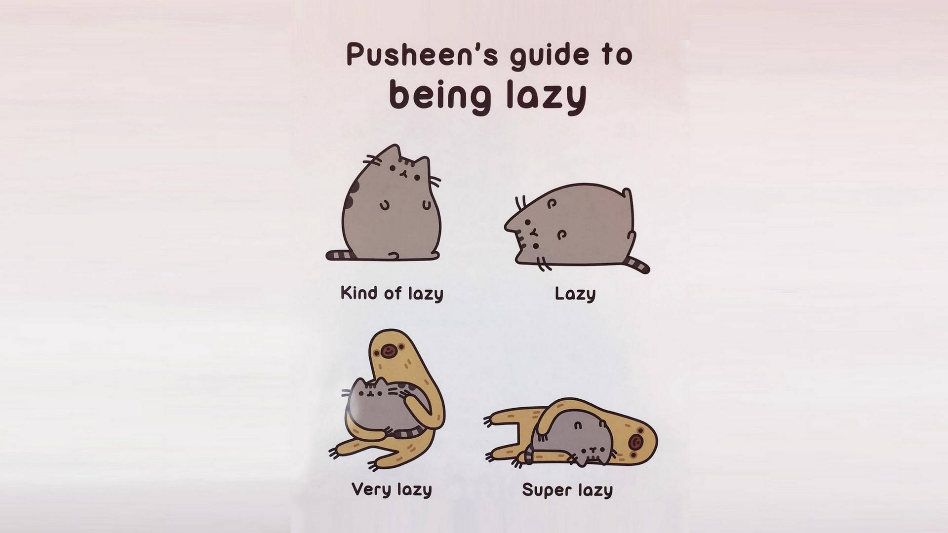 pusheen so lazy