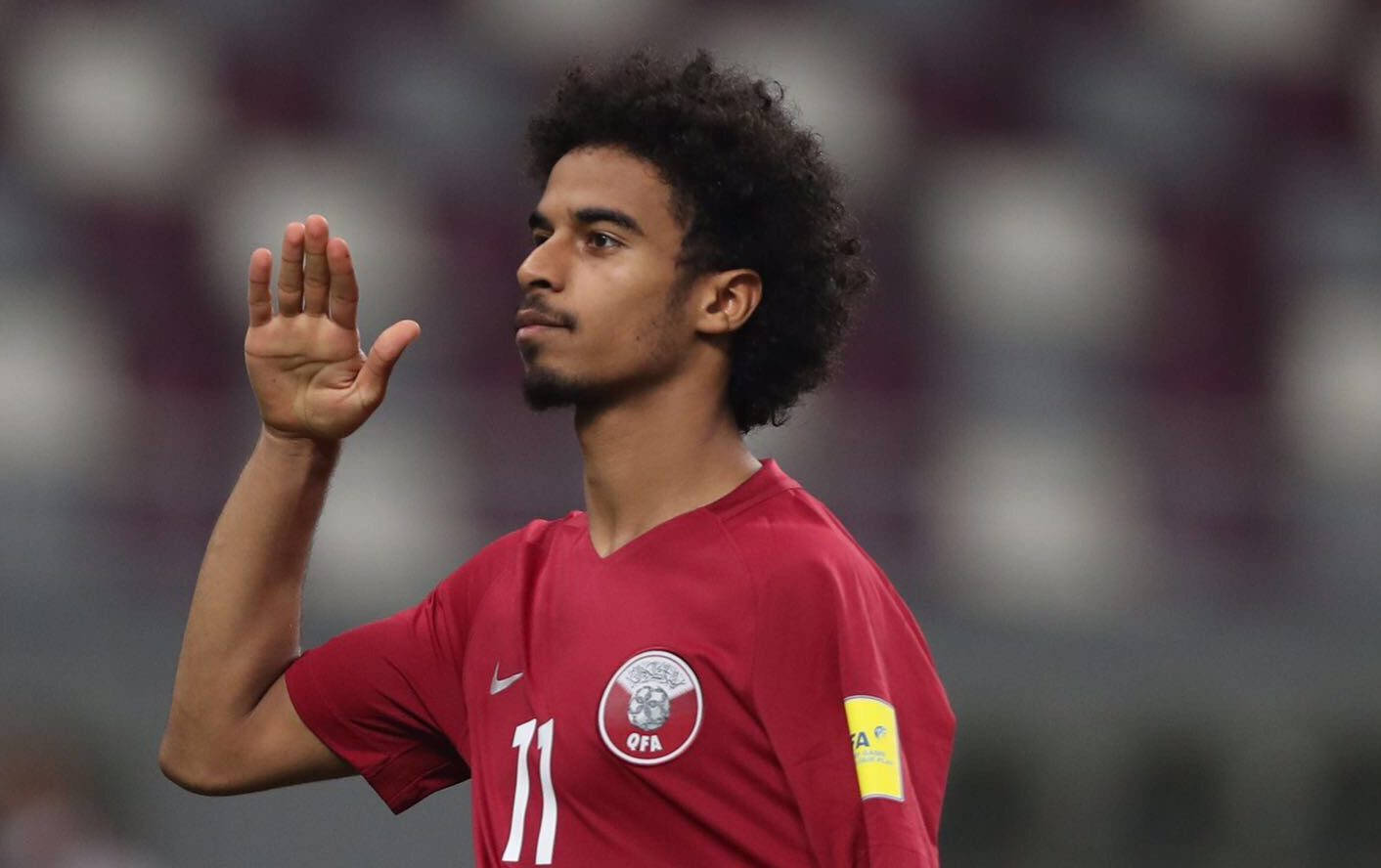 Qatar National Football Team Akram Afif Wallpaper