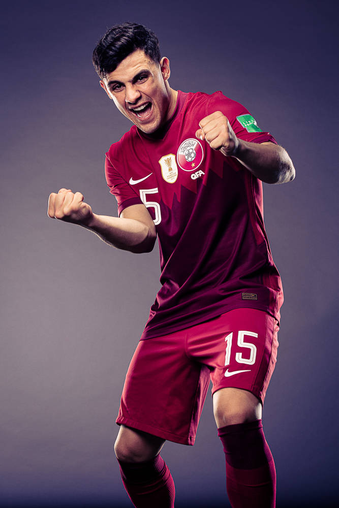 Qatar National Football Team No.15 Bassam Al-rawi Wallpaper