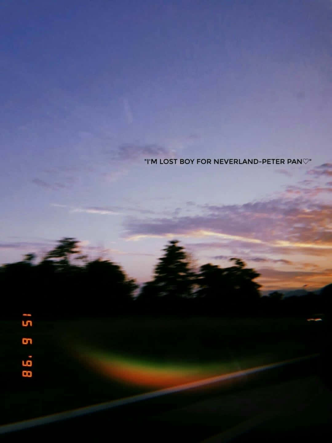 Quotes Tumblr Blurry Sunset Photo Wallpaper
