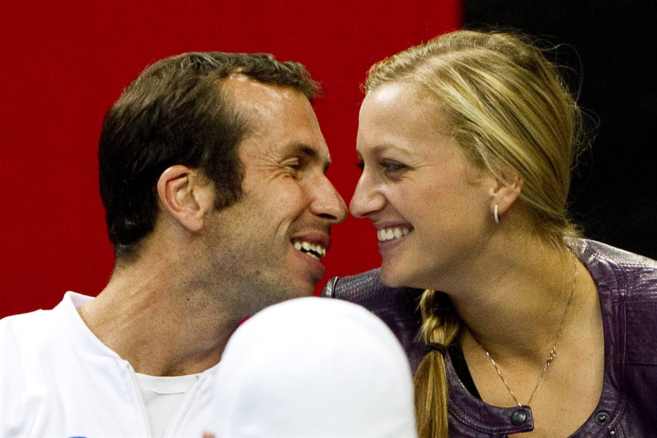 Radek Stepanek And Petra Kvitova In A Sweet Moment Wallpaper