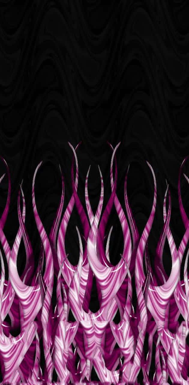 Radiant Pink Flames Wallpaper