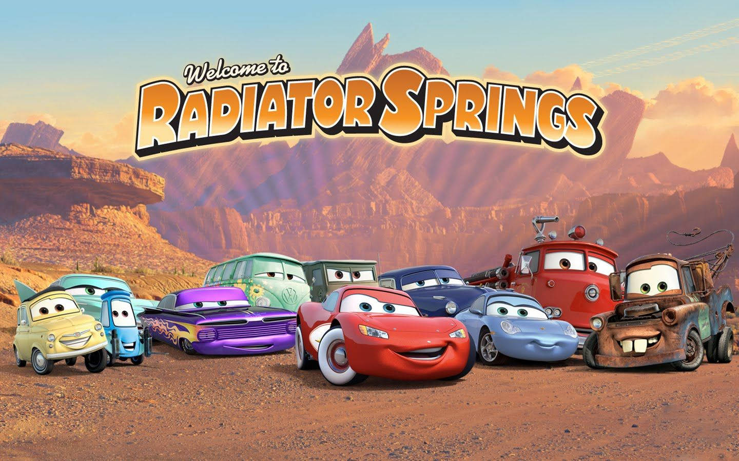 Radiator Springs Ad Disney Cars Wallpaper