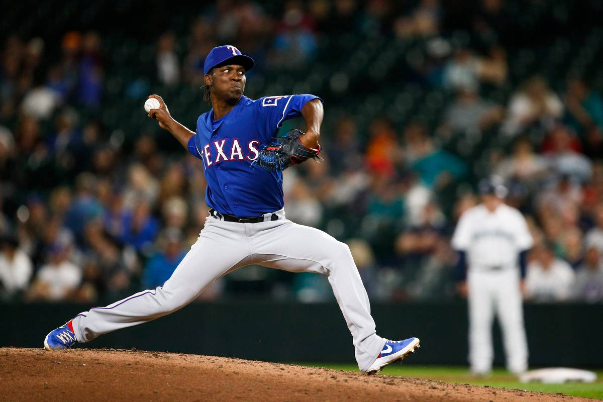 Rafael Montero Playing For Texas Rangers Wallpaper