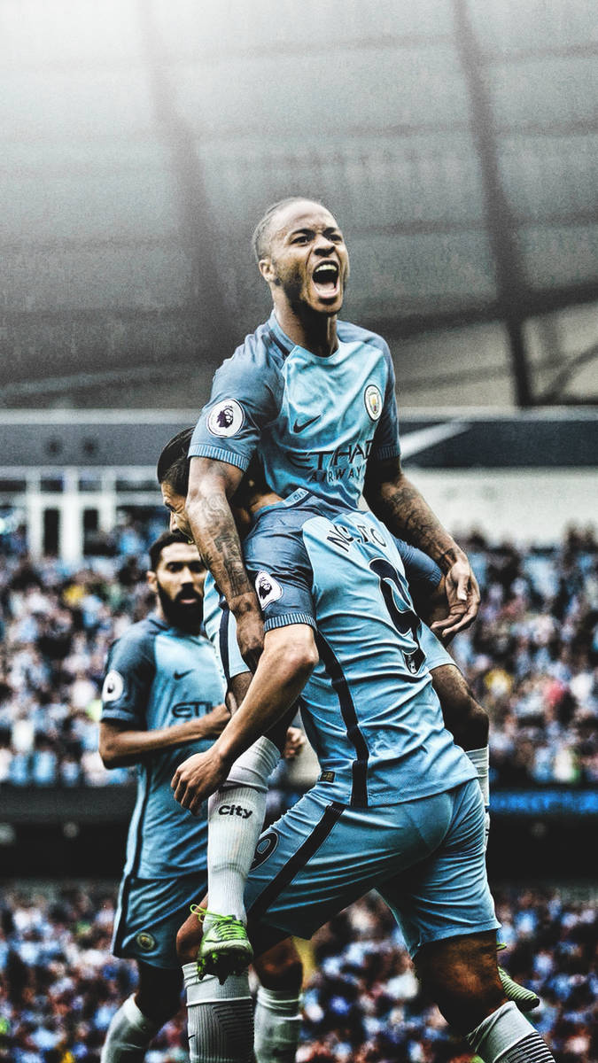 Raheem Sterling Hoisted Up Wallpaper