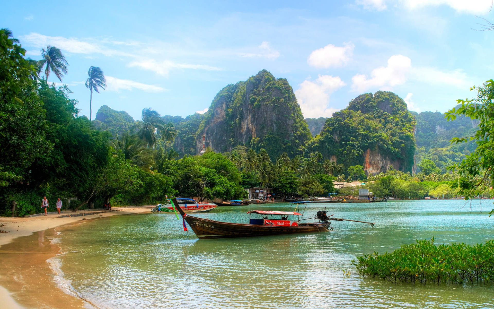 Railay Beach Thailand Tropical Desktop Wallpaper