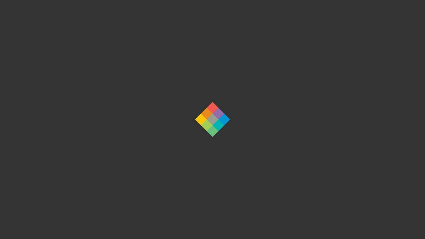 Rainbow Diamond 1366x768 Minimalist Wallpaper