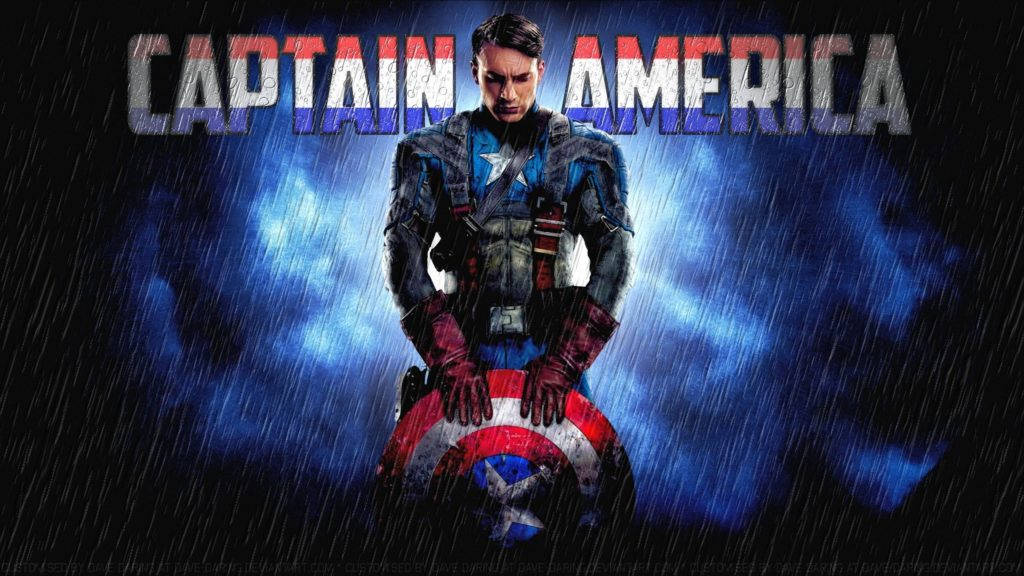 Rainy Captain America Shield Wallpaper