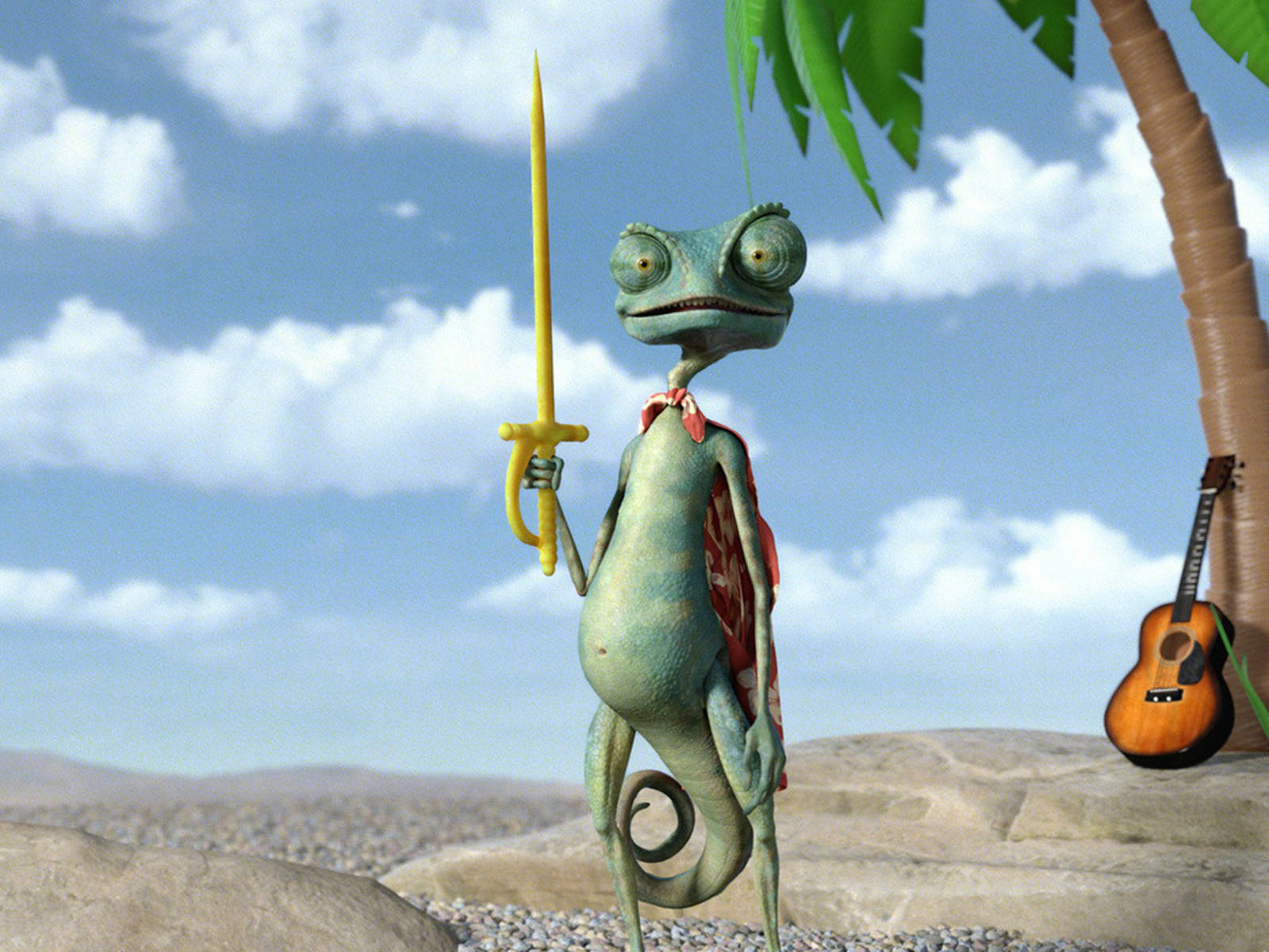 Rango Holding Sword Wallpaper