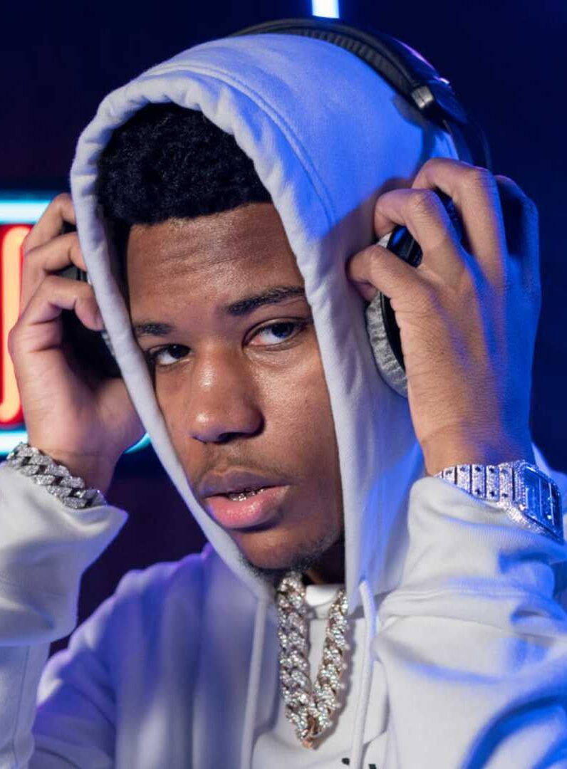 Rapper Nardo Wick Headphones And Hoodie Wallpaper