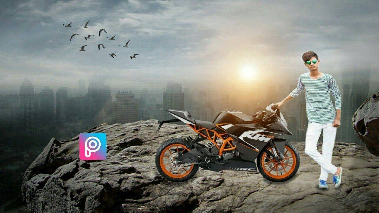 Rc 390 Orange Black Ktm Bikes Wallpaper