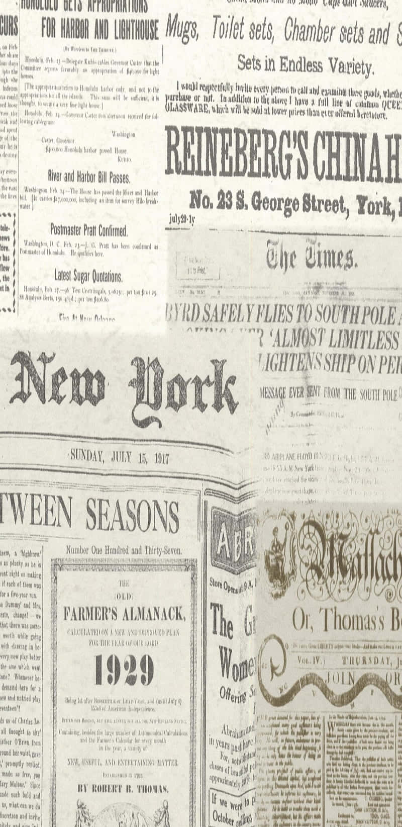 Reading Vintage Newspapers To Stay Up To Date Wallpaper