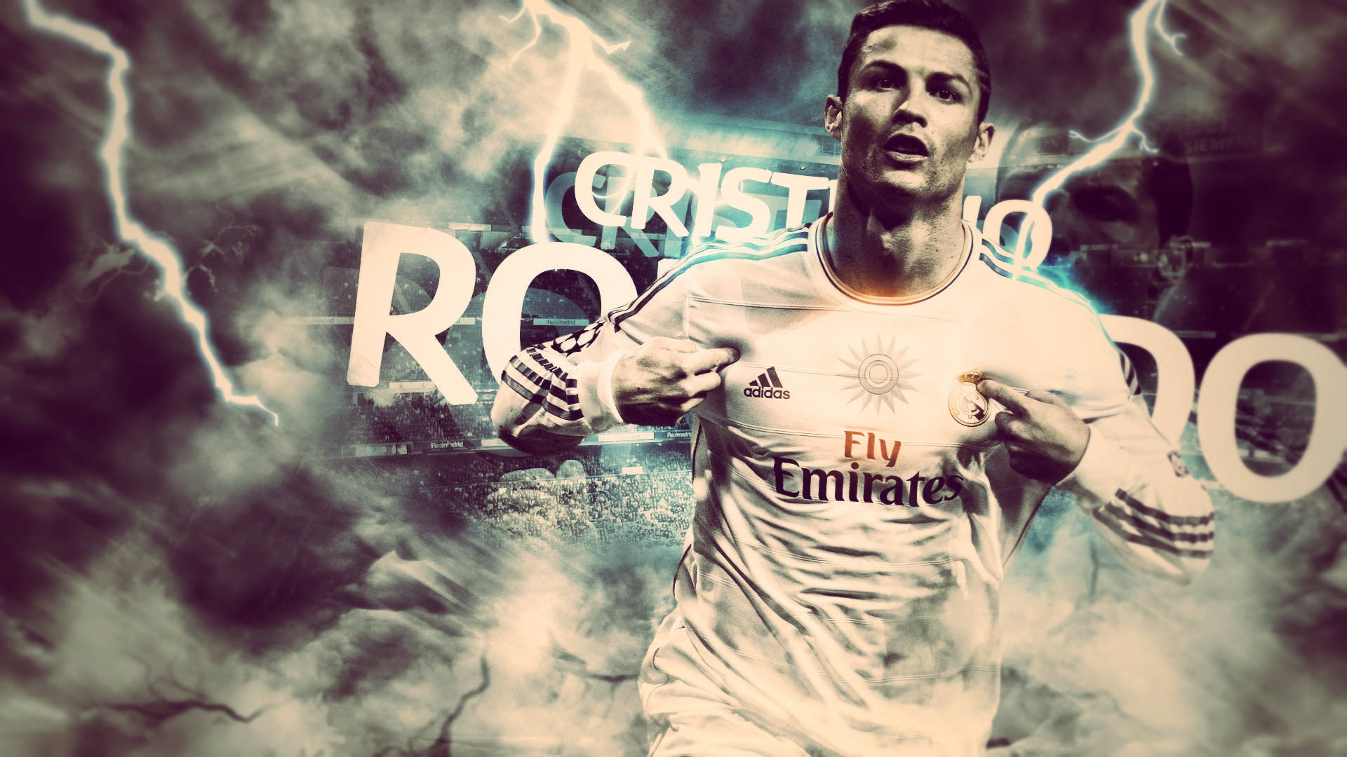 Real Madrid Cristiano Ronaldo Cool Graphic Artwork Wallpaper