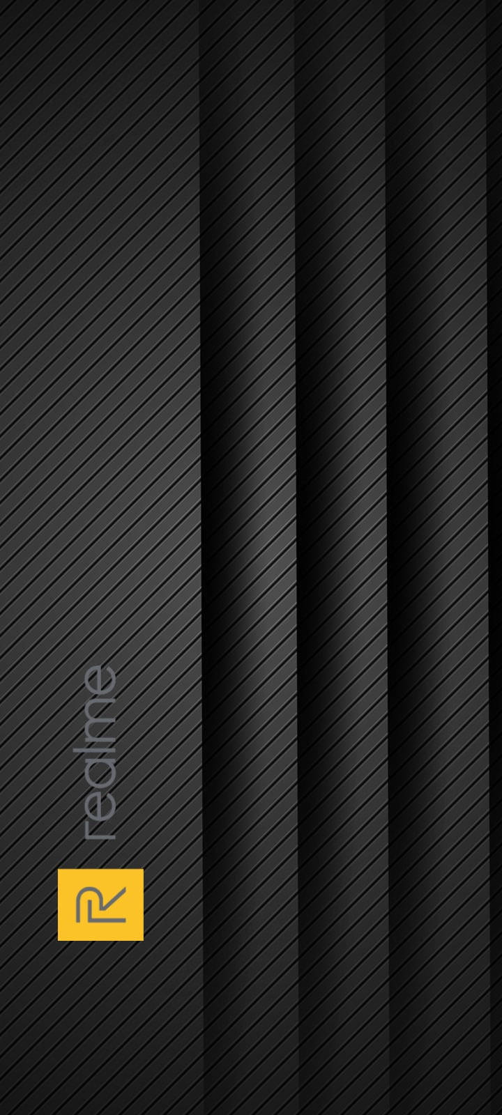 Realme Logo Parallel Lines Wallpaper