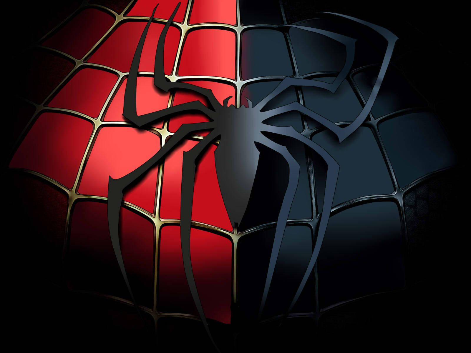 Red And Black Spiderman Logo Wallpaper