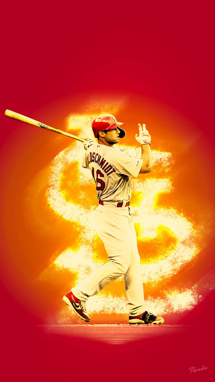 Red And Orange Paul Goldschmidt Wallpaper