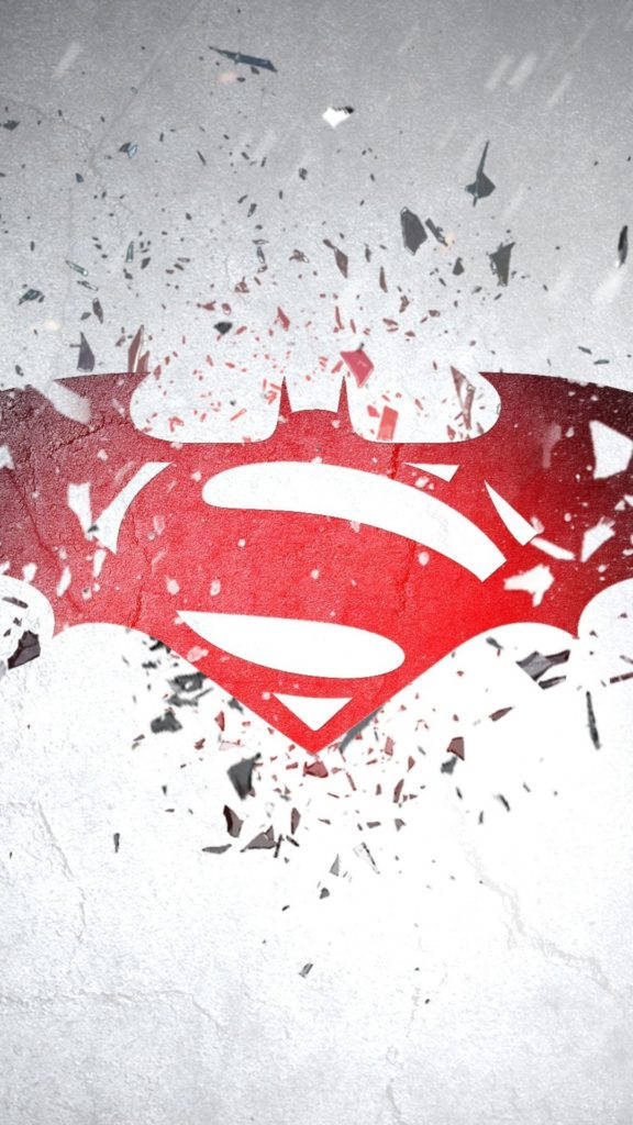 Red And White Batman V Superman Iphone Wallpaper