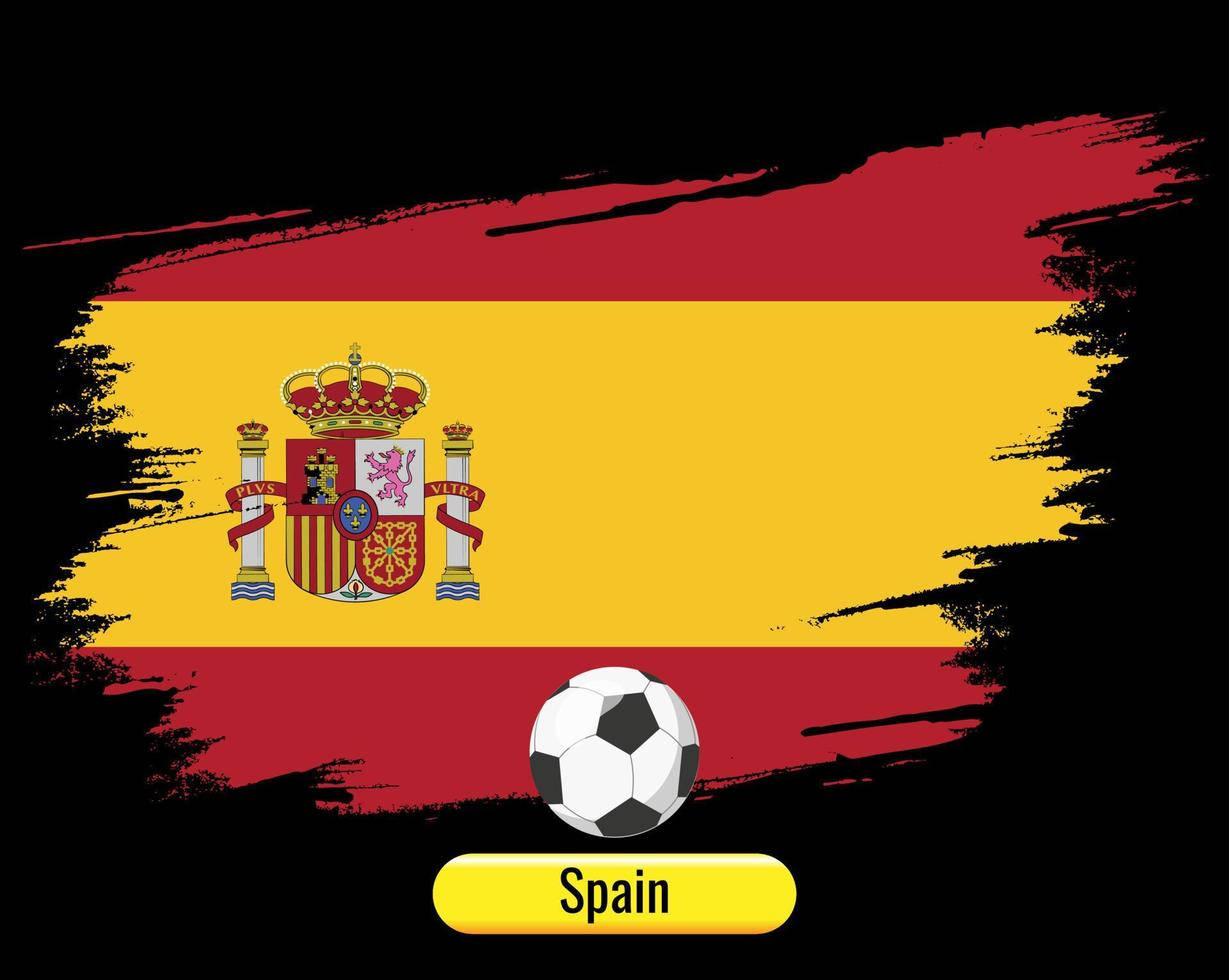 Red And Yellow Spain Flag Football Wallpaper
