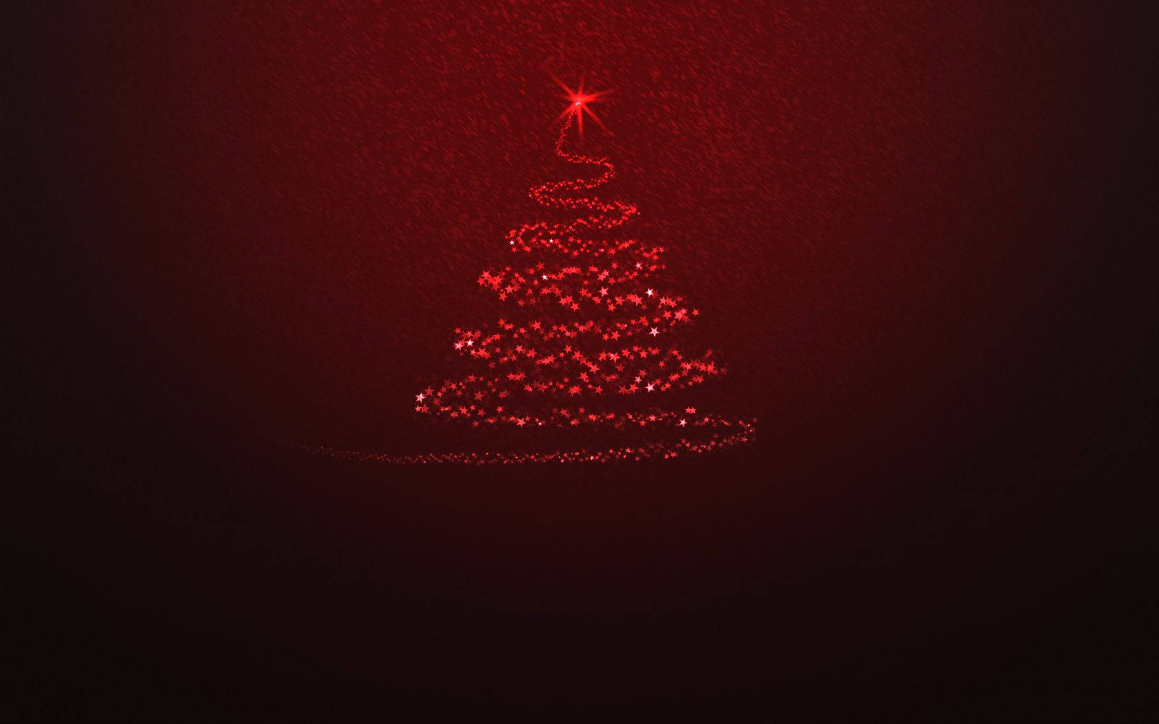 Red Christmas Tree Art Wallpaper