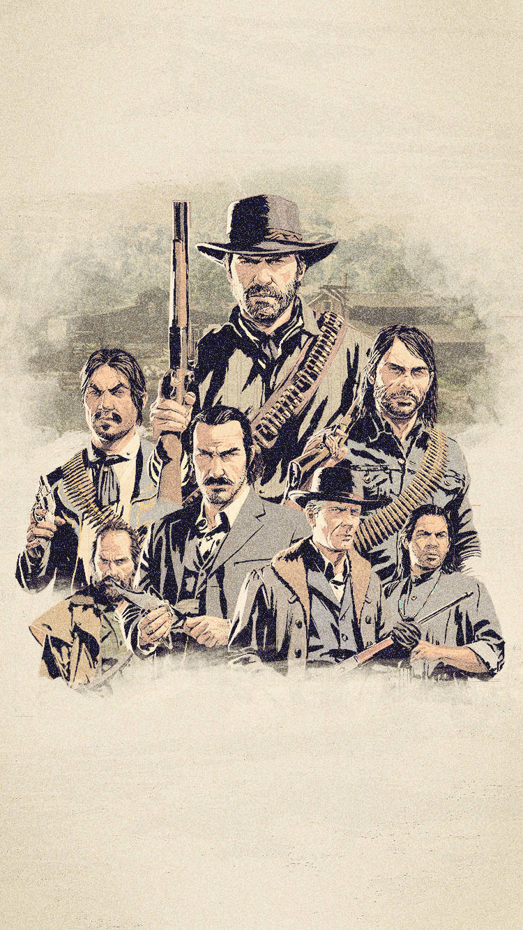 Red Dead Redemption Ii Phone Dutch's Group Wallpaper