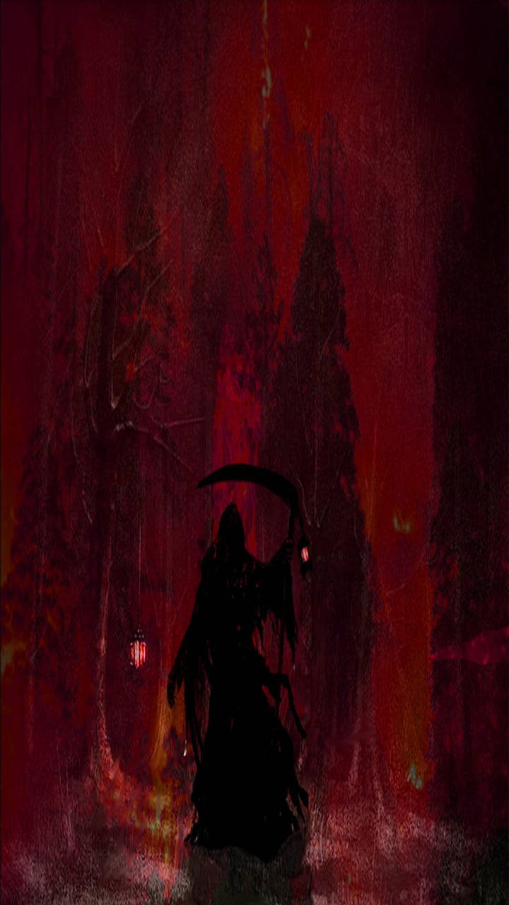 Red Death Grim Reaper Wallpaper