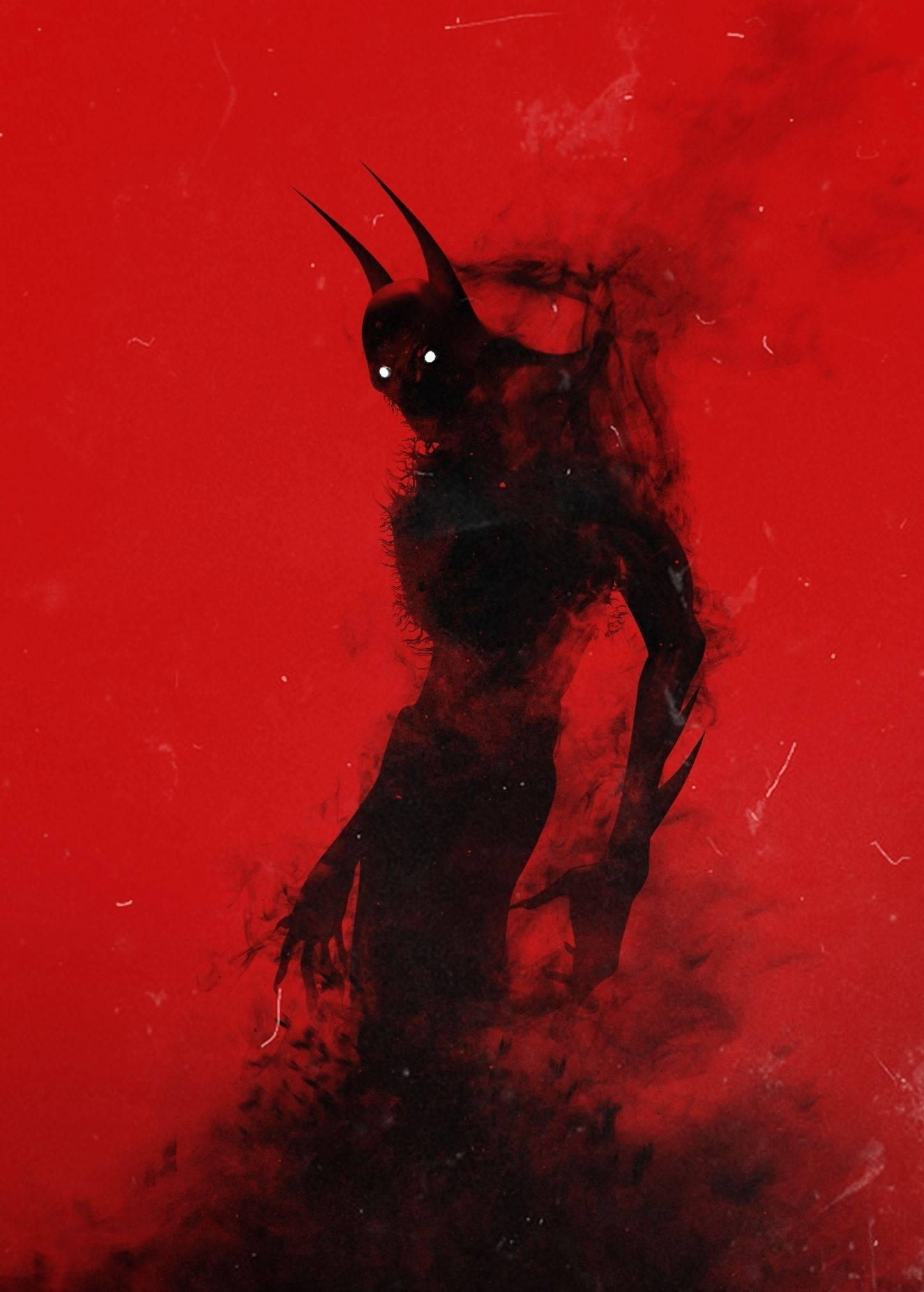 Red Death Smoky Shadow Figure Wallpaper