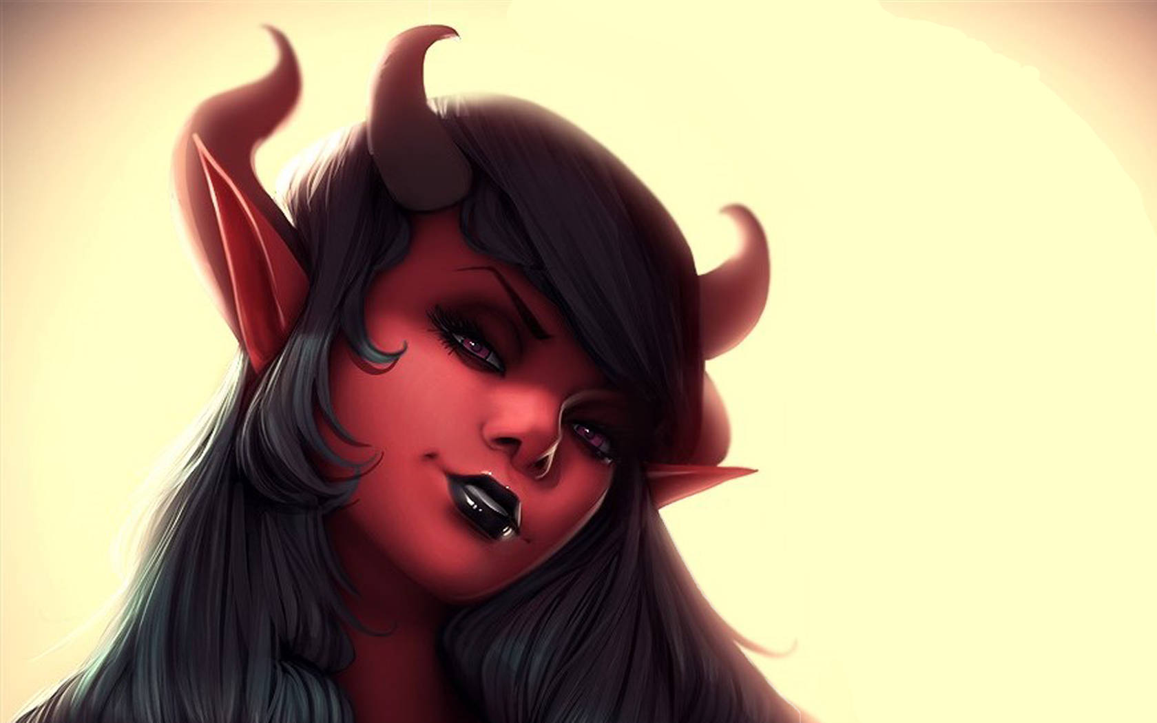 Red Devil Succubus Wallpaper