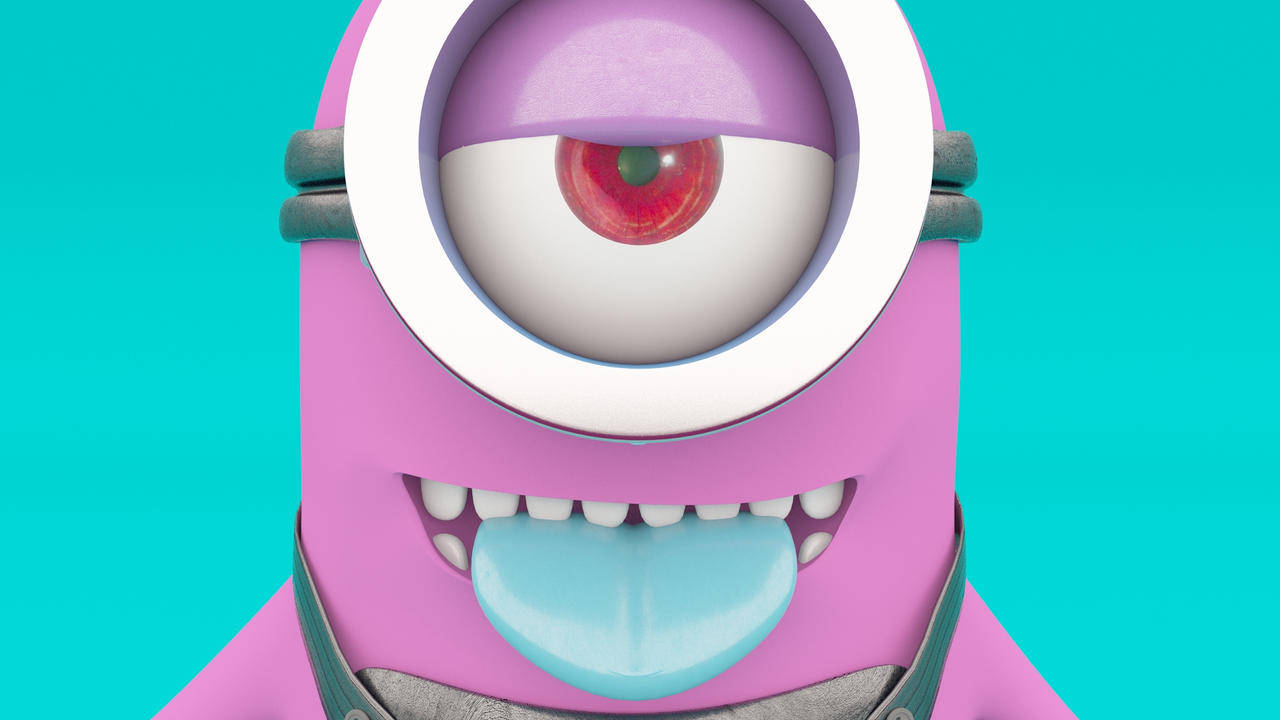 Red-eyed Evil Minion Wallpaper