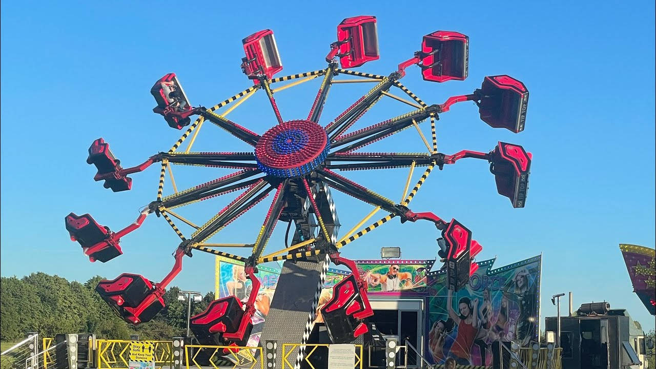 Red Fair Ride Wallpaper