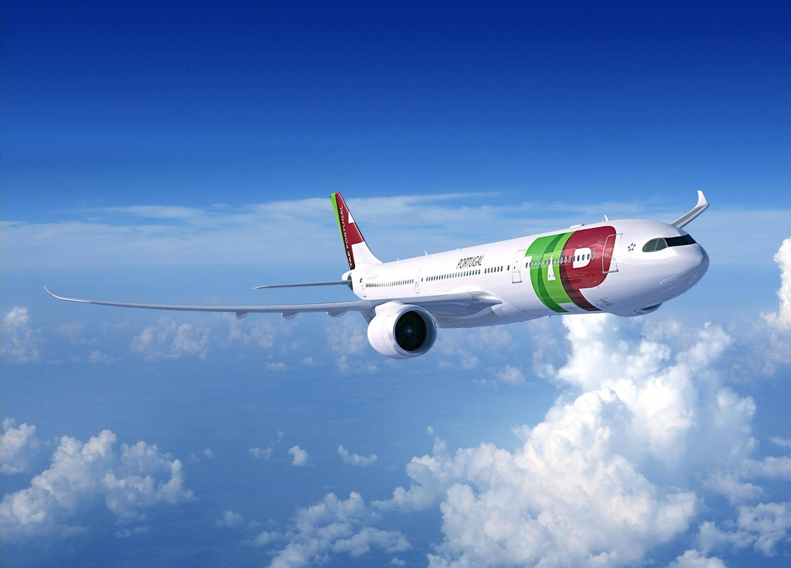 Red Green Tap Portugal Plane Wallpaper