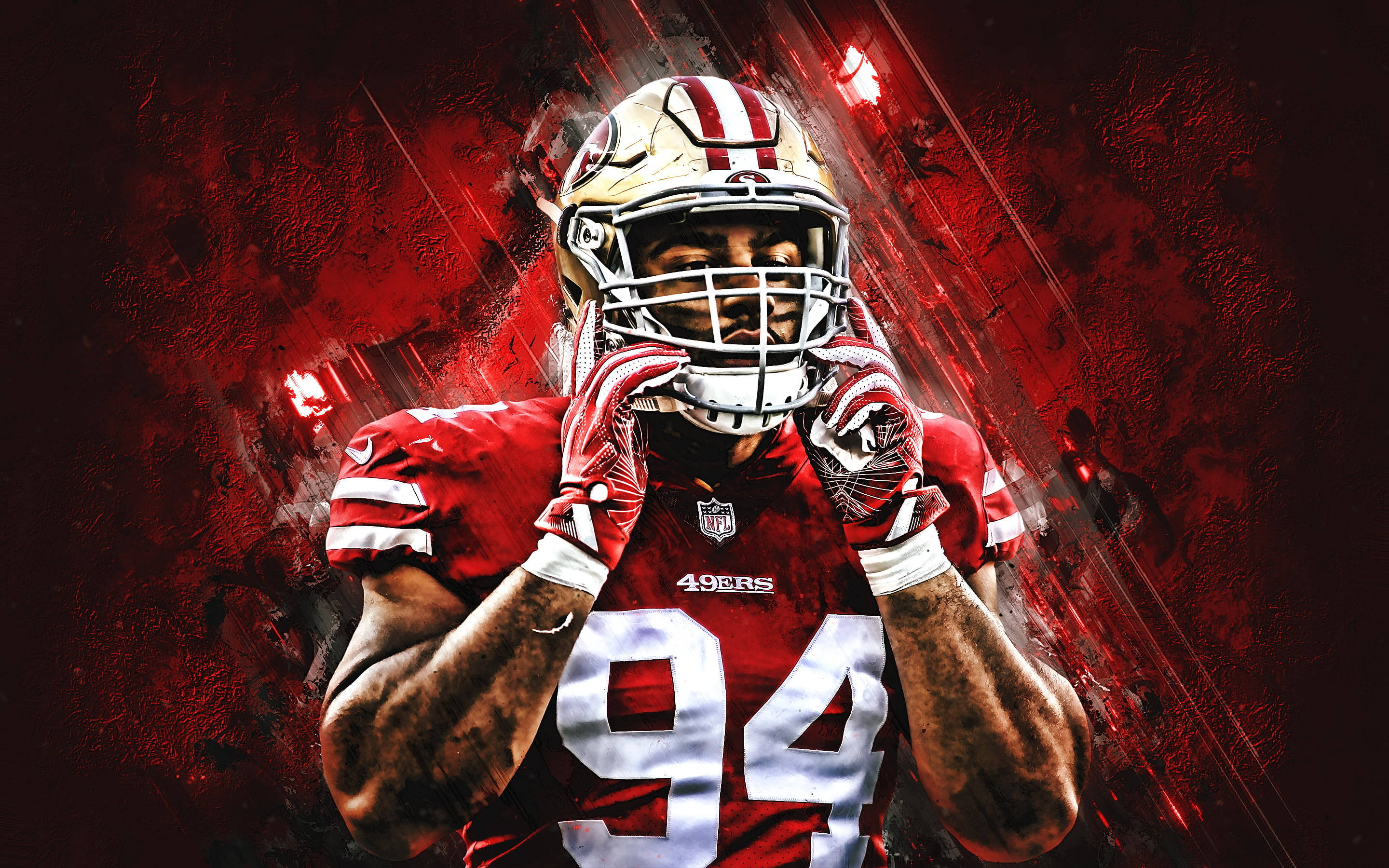 Red Jordan Willis 49ers Iphone Wallpaper