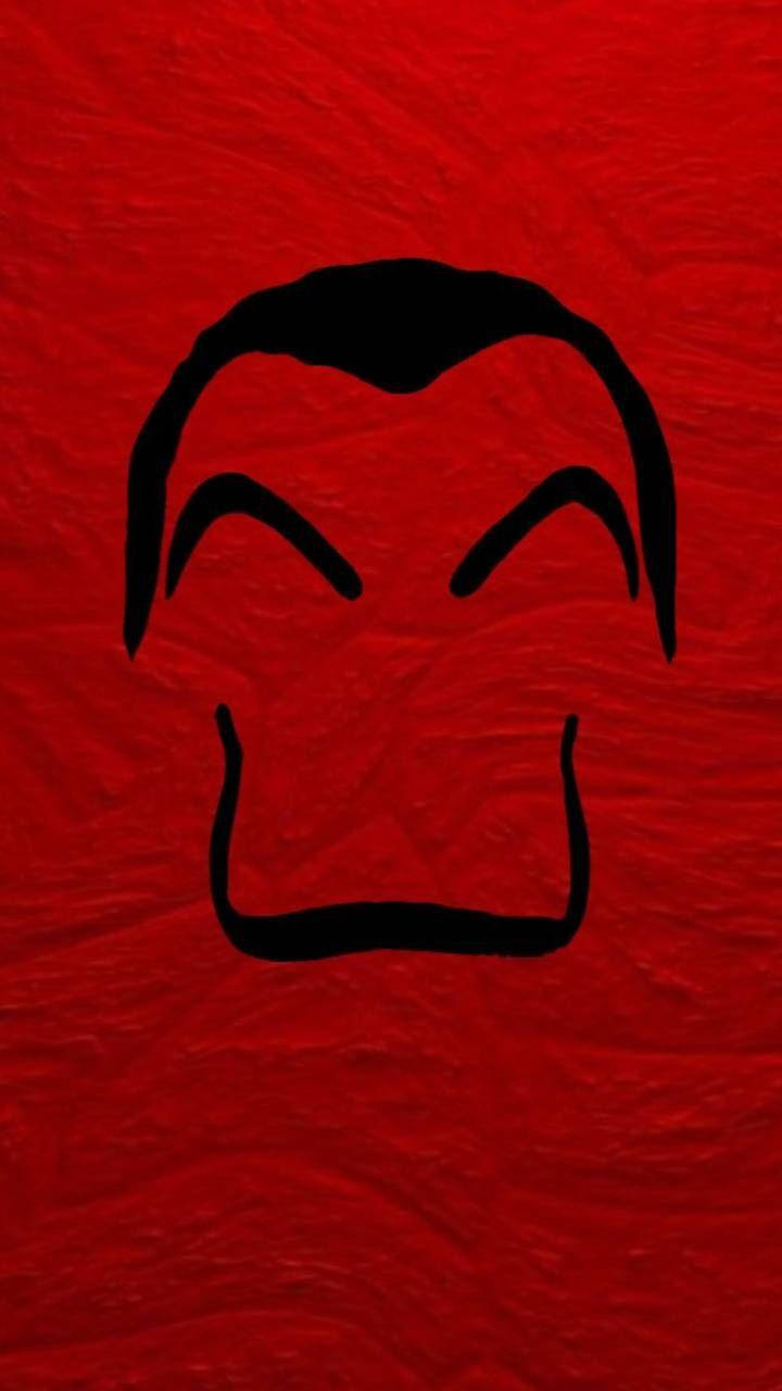 Red Money Heist Mask Wallpaper