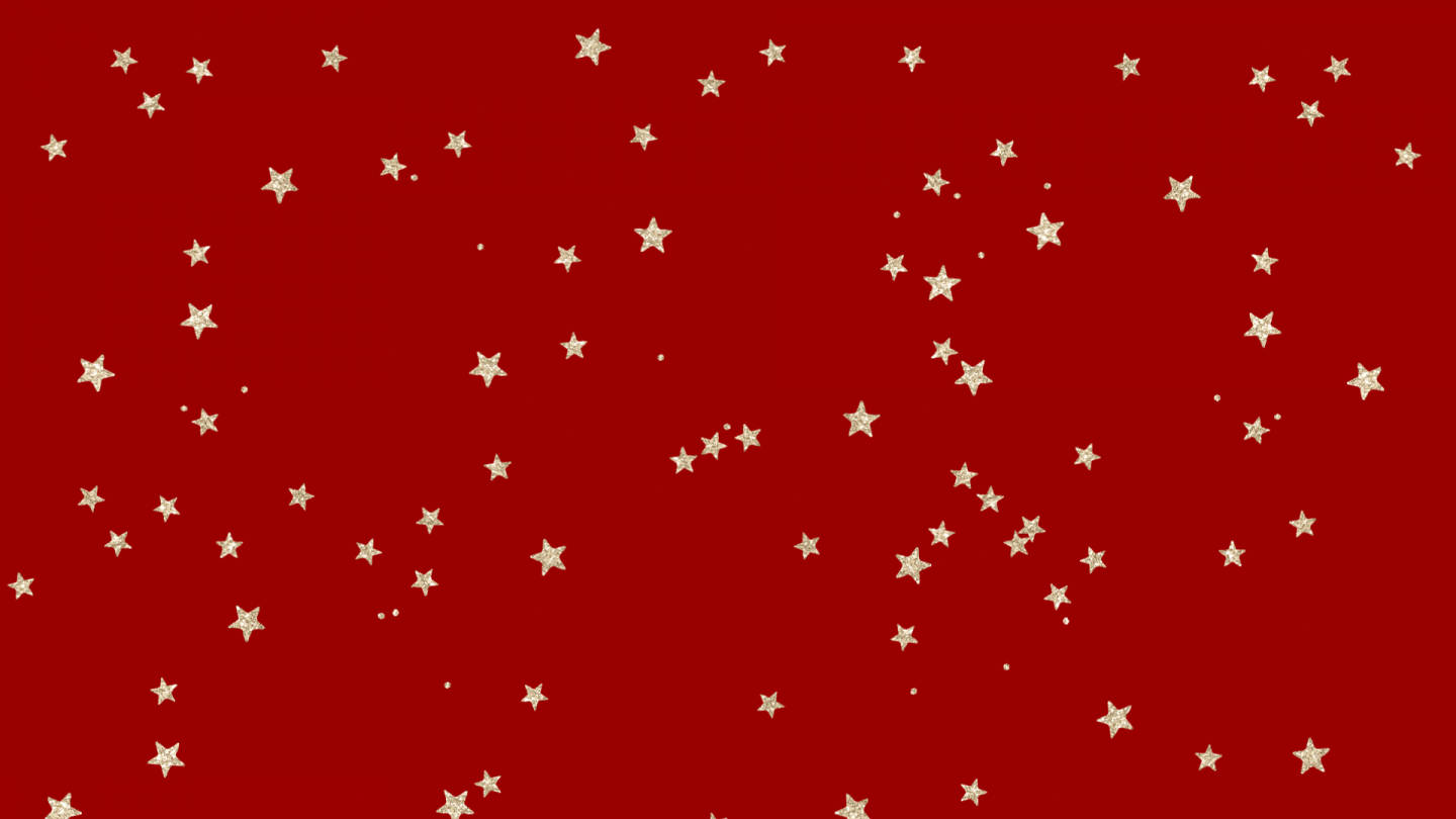 Red Stars Christmas Laptop Wallpaper