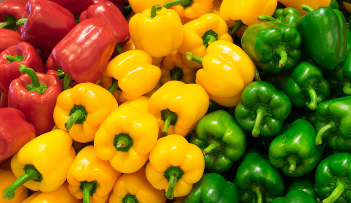 Red Yellow Green Bell Pepper Fruits Wallpaper