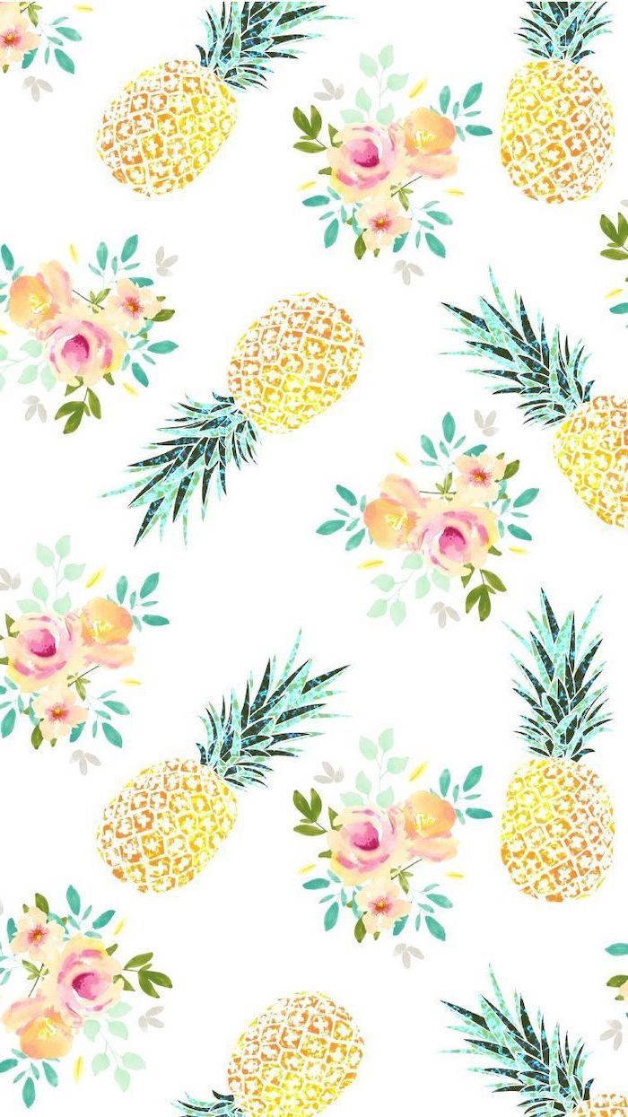 Refresh Your Device With This Vibrant Pineapple Iphone Wallpaper Wallpaper