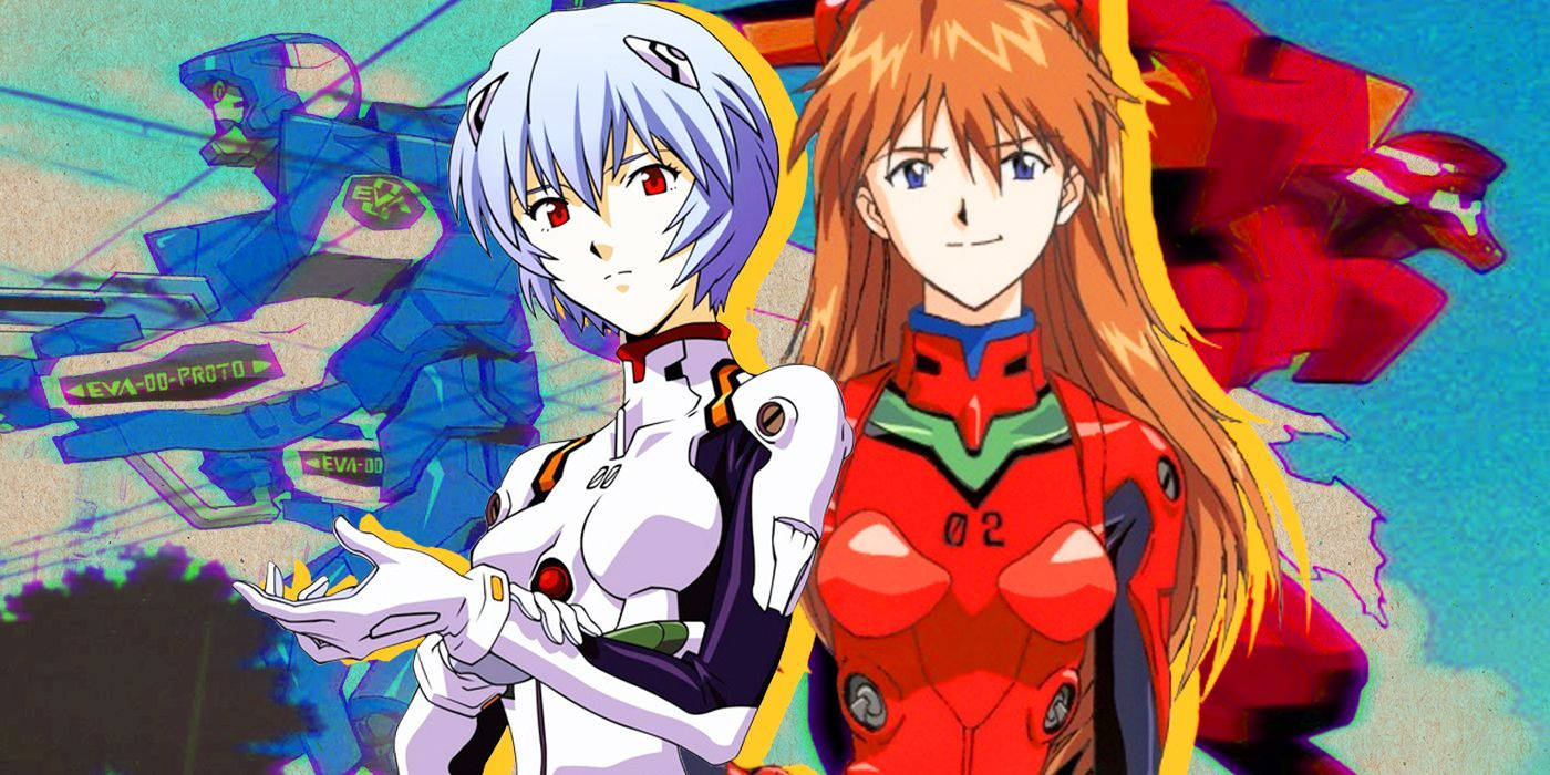 Rei And Asuka From Evangelion Wallpaper