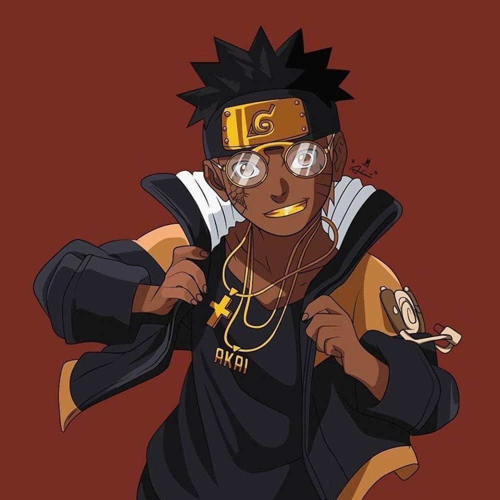 Representing Naruto Style With A Touch Of Gucci Wallpaper