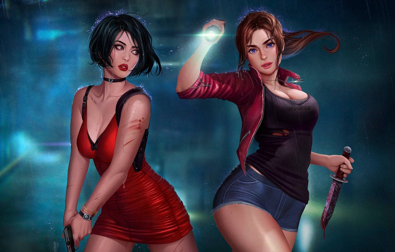 Resident Evil 2 Remake Female Duo Wallpaper