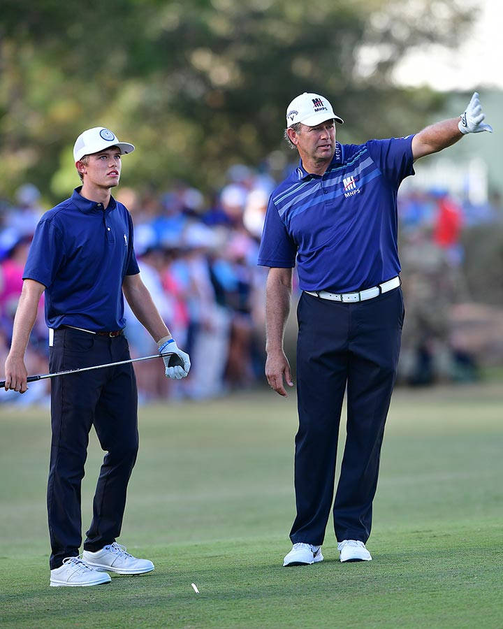 Retief Goosen And Son Leo Goosen Wallpaper