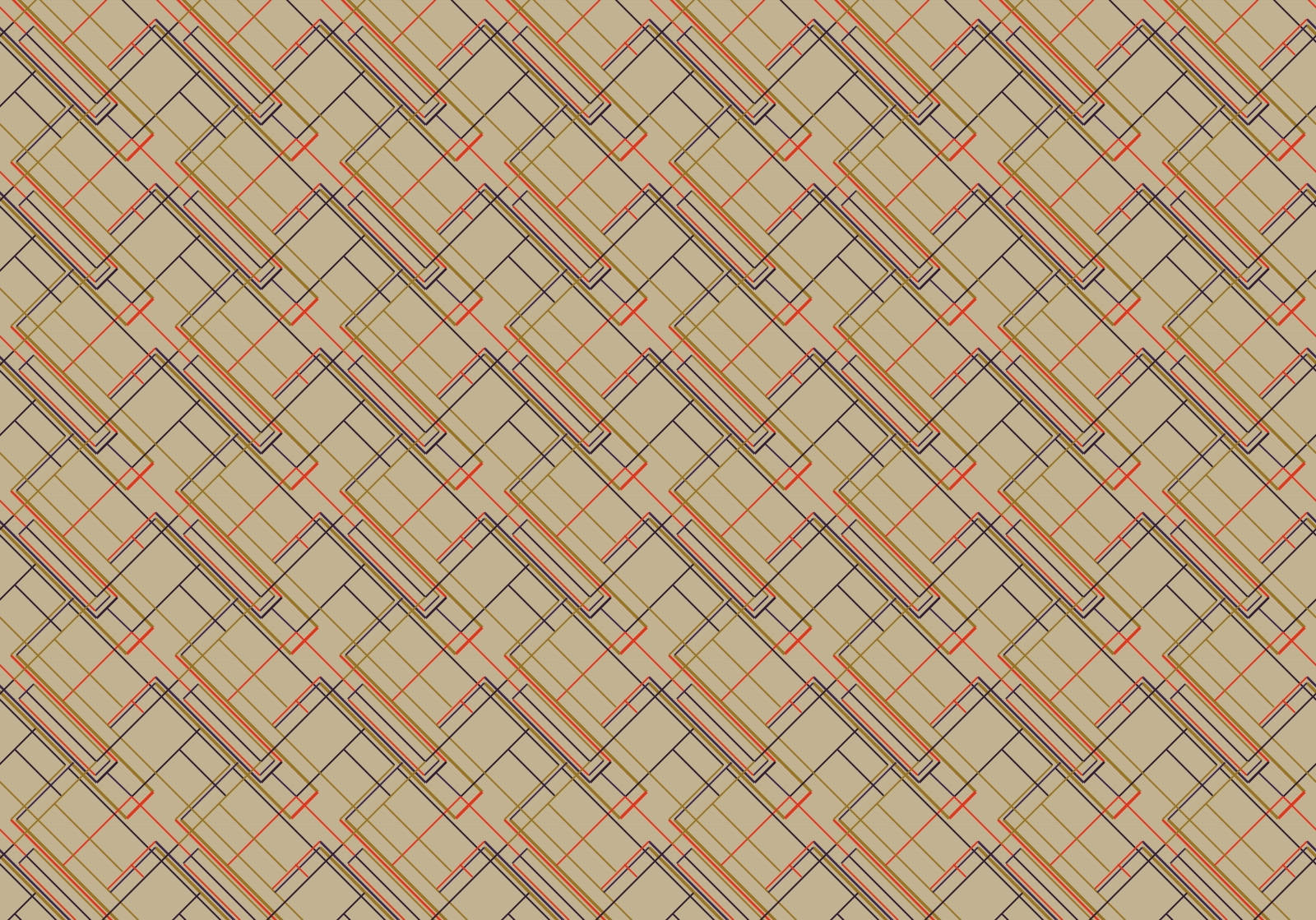 Retro Clip Pattern Wallpaper