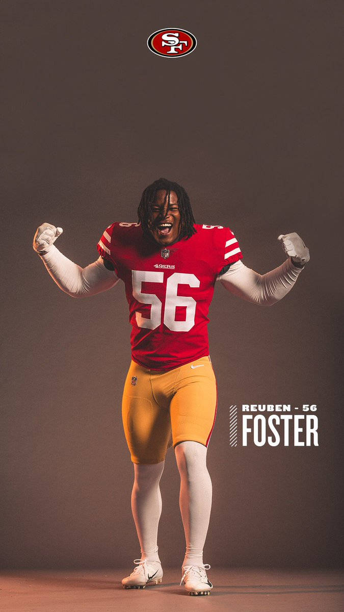 Reuben Foster Of San Francisco 49ers Wallpaper